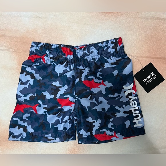 NWT HURLEY BOY’S DRI-FIT SET W/ BOARDSHORTS SZ 12 months [F-40] - Picture 9 of 9